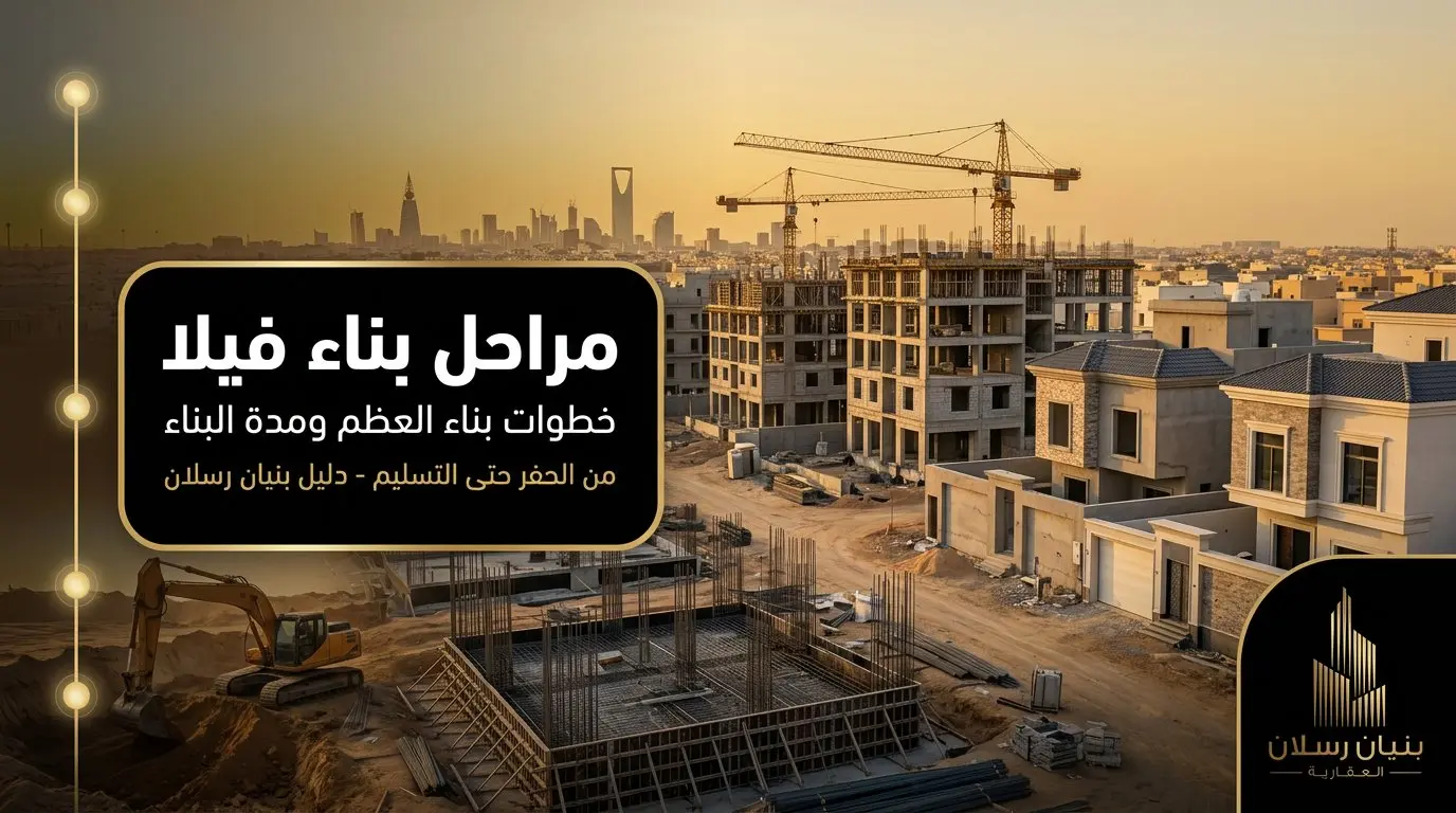 مراحل بناء فيلا